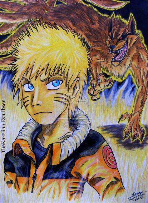 Naruto And His Demon Fox By Thekarelia On Deviantart