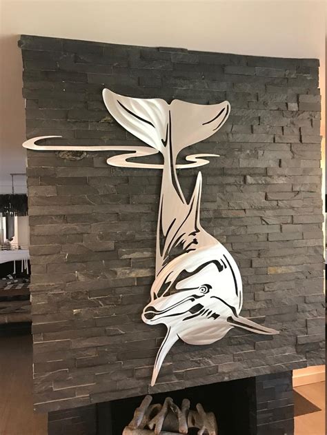 Laser Cut Dolphin Wall Decor Dxf Vector File For Cnc Laser Etsy Australia