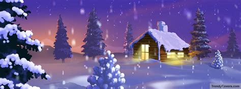 Christmas Snowflake Lights Facebook Cover