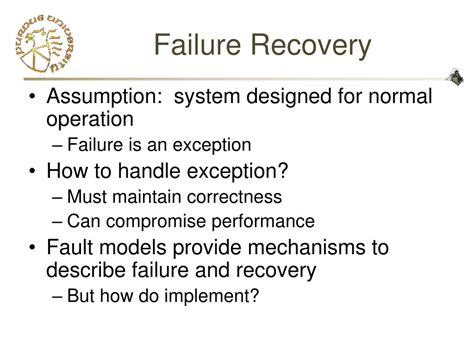 Ppt Cs 603 Failure Recovery Powerpoint Presentation Free Download