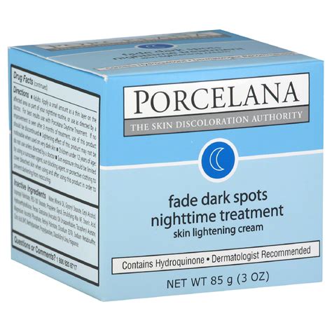 Porcelana Skin Lightening Cream Fade Dark Spots Nighttime Treatment