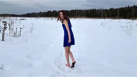 Naked Girl In Snow Barefoot Telegraph