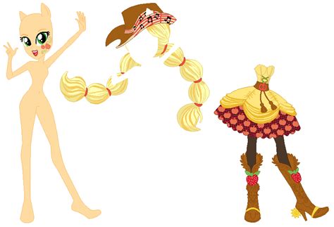 Who knew applejack's little ole hat could cause such a ruckus? EqG Applejack Base 10 by SelenaEde on DeviantArt