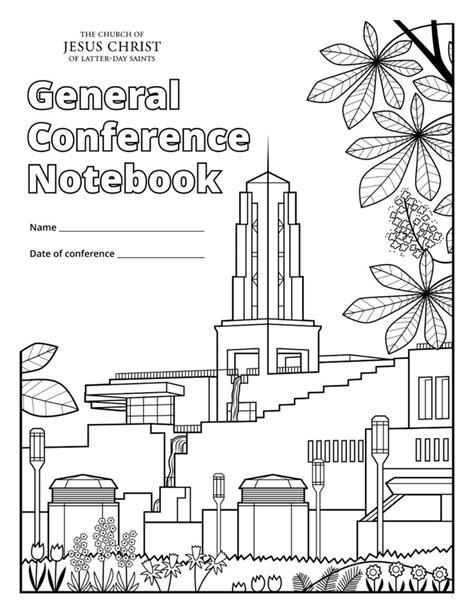General Conference Activity And Coloring Sheets Favorite Lds General
