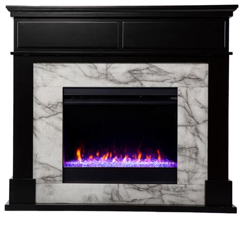 Bewdley Color Changing Electric Fireplace Transitional Indoor