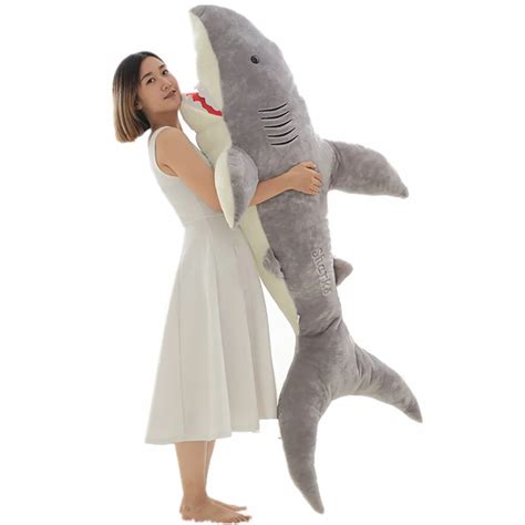 Fancytrader 71 Huge Soft Shark Plush Toys Giant Stuffed Bite Sharks