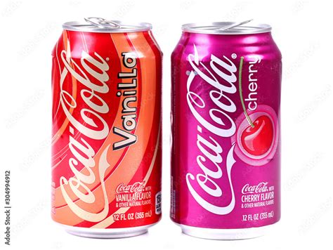 Coca Cola Vanilla And Coca Cola Cherry Foto De Stock Adobe Stock