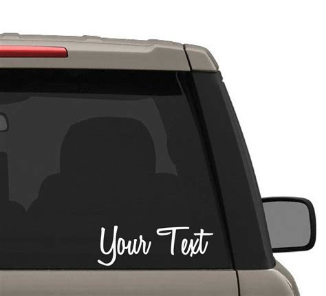 Custom Car Decal Name Personalized Truck Laptop Bumper