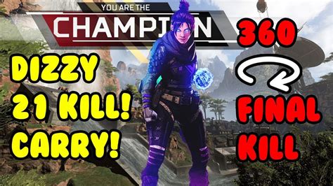 Dizzy 20 Solo Team Carry Apex Legends Best Player Youtube