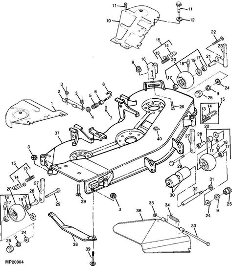 John Deere D110 Mower Deck Parts Diagram