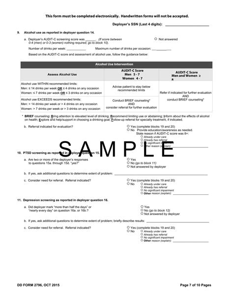 Dd Form 2796 Fill Out Sign Online And Download Printable Pdf