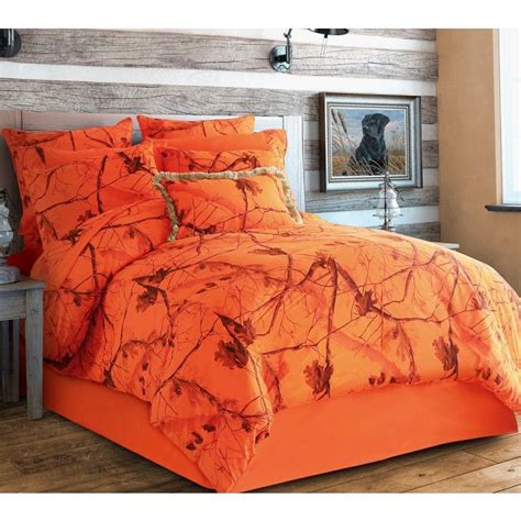 Pink camo bedding sets | tin pig™. Realtree AP Blaze Camo Bedding Set | Orange bed sets ...