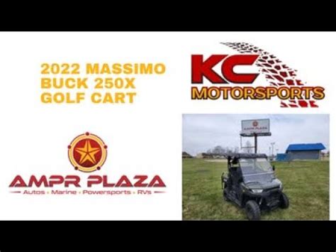 2022 Massimo Buck 250X Golf Cart YouTube