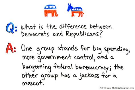 White Noise What Is The Difference Between Democrats And Republicans