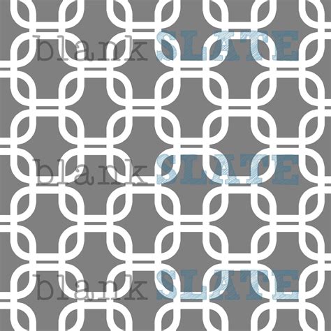 Chain Link Squares Stencil 8x8 By Blankslatestencils On Etsy