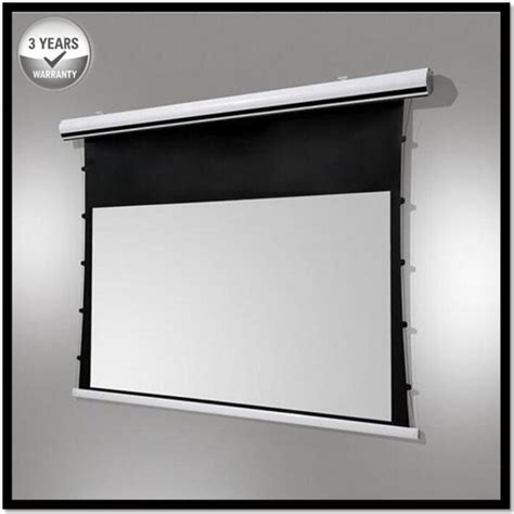 Tab Tensioned Motorized Projector Screen 120 Inch Diagonal In