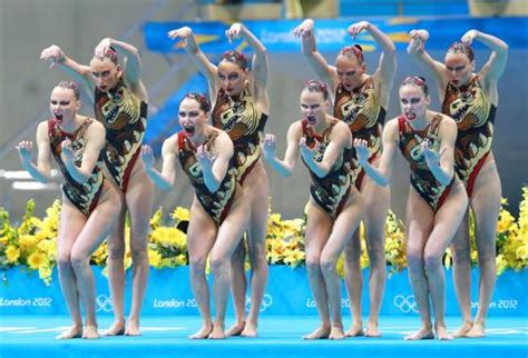 London Olympics Russia Grab Synchronized Swimming Gold Taipei Times