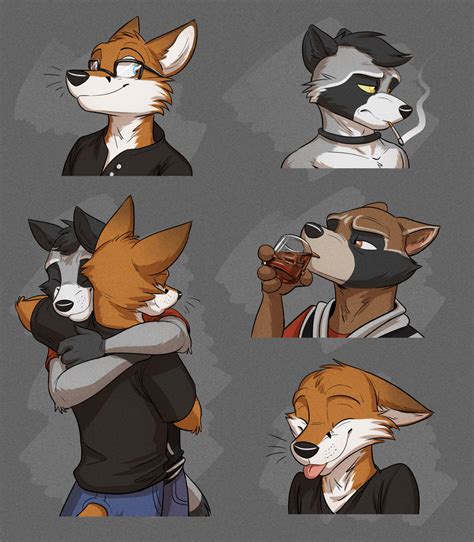 commission scott and procyon s expression sheet by temiree on deviantart