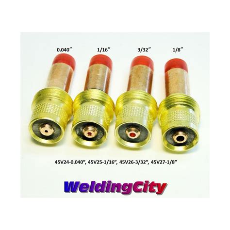 Gas Lens Collet Body Large 45V Series For TIG Welding Torch 17 18 26