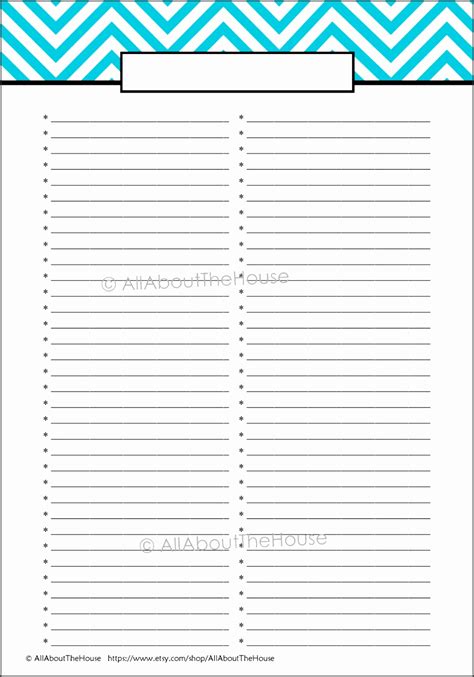 10 Blank Checklist Template - SampleTemplatess - SampleTemplatess