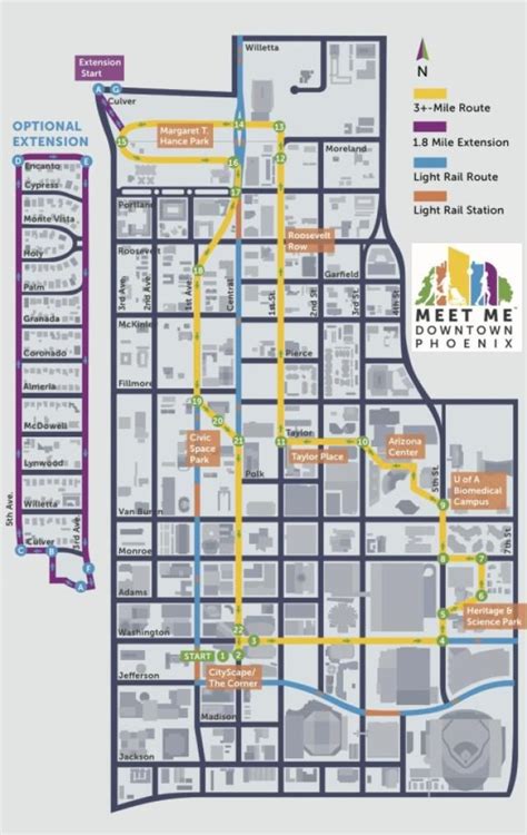 Map Of Downtown Phoenix Az