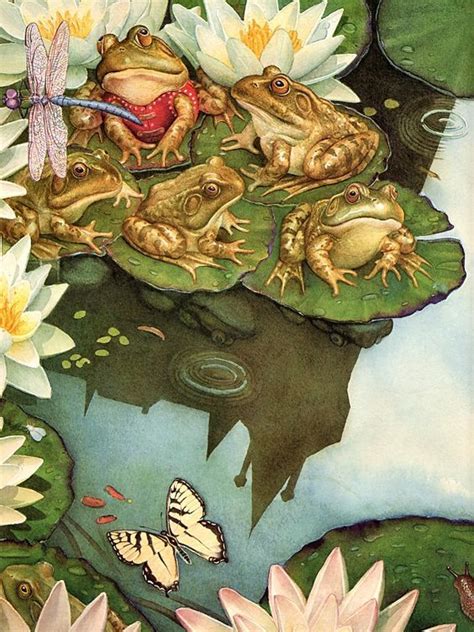 Pin By Ellen Bounds On My Mama Loved Frogs Frog Illustration Frog