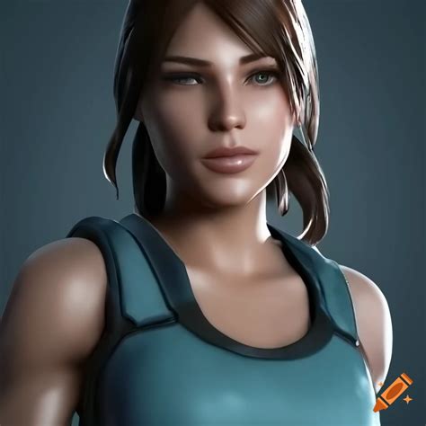 Stunning D Digital Art Of Lara Croft In A Cinematic Setting
