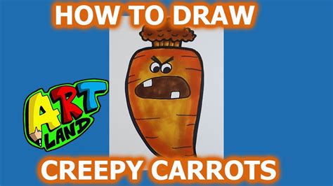How To Draw Creepy Carrot Youtube