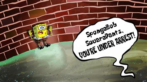 the art of spongebob on twitter spongebob s crimes have finally caught up with him and