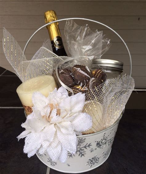 Bridal T Basket Champagne Chocolates And Candles Bridal T