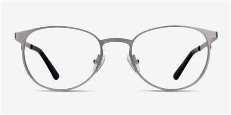 Joan Round Silver Full Rim Eyeglasses Eyebuydirect Canada