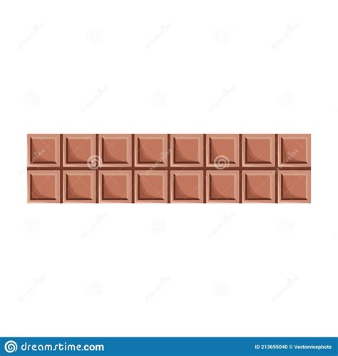 Barra De Chocolate Vector Icono Icono Vector Icono Aislado Sobre Fondo