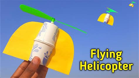 How To Make Rubber Band Propeller Plane How To Make Helicopter From