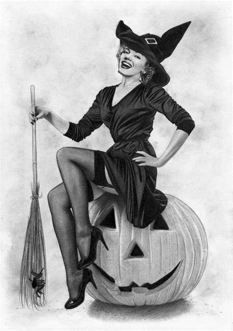 Marylin Monroe Halloween Pin Up By Timgrayson On Deviantart