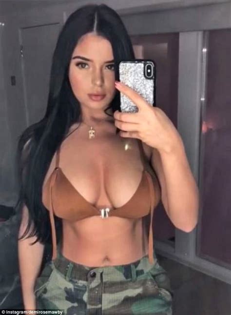 Busty Demi Rose Flaunts Famously Ample Assets Daily Mail Online