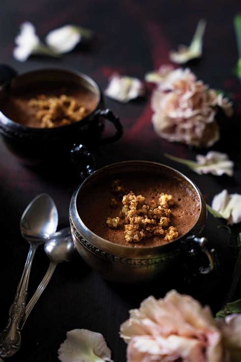 Spicy Chocolate Mousse With Churro Crumble Delicious Living
