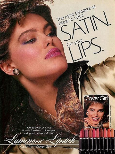 1986 Renee Simonsen Magazine Print Ad Cover Girl Luminesse