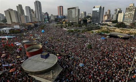 Huge Protests In Brazil As Far Right Presidential Hopeful Returns Home