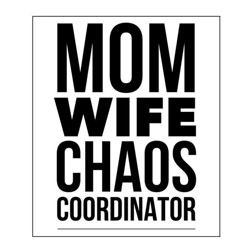 Mama Mom Wife Chaos Coordinator Mother Drawing By Kanig Designs