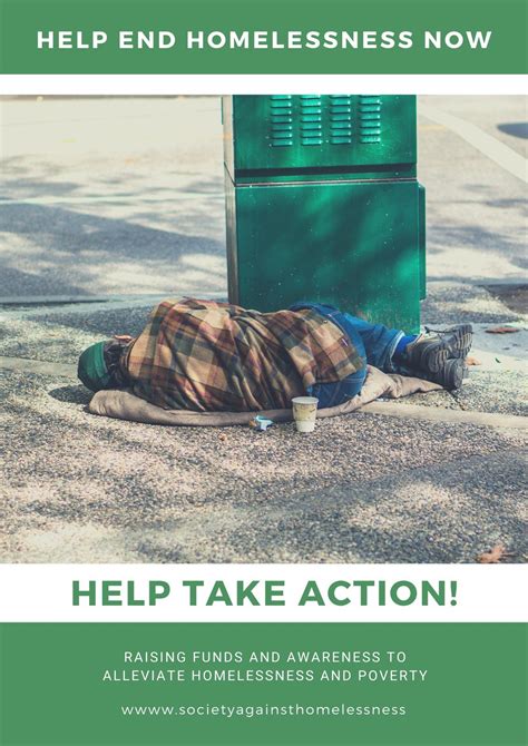 free custom printable homelessness poster templates canva