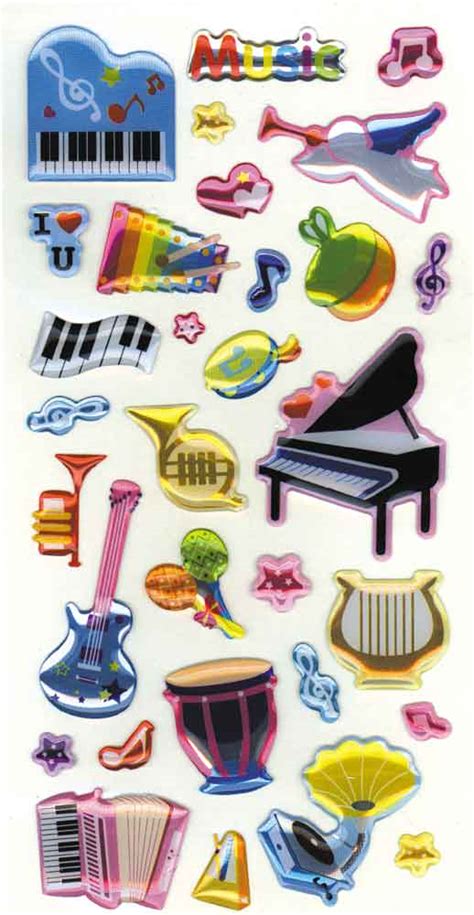 Buy Music Sticker Sheet Music Media Music Stickers