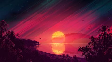 Sunset Photo Retro Ps4 Wallpapers Wallpaper Cave
