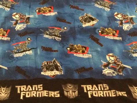 Transformers Optimus Prime Bumblebee Revenge Of The Fallen Twin Flat Bed Sheet Picclick