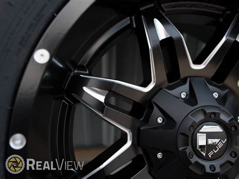 Realview Of Fuel Offroad Lethal D567 Satin Black W Milled Spokes