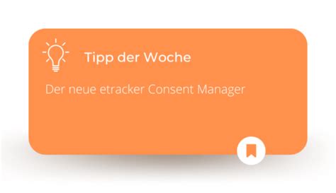 Tipp Der Woche Consent Manager Etracker