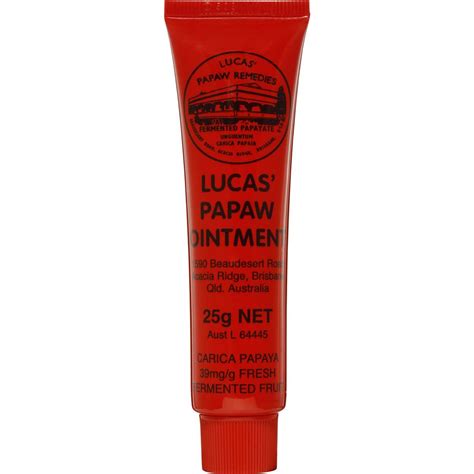 It tastes and smells marvelous. Lucas Lip Care Paw Paw Ointment 25g | Woolworths