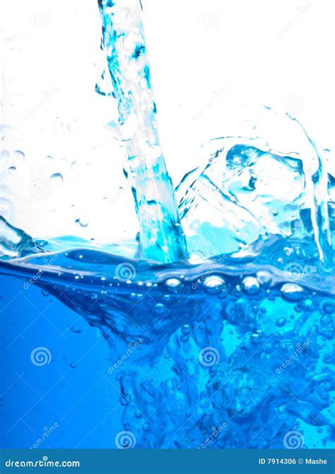Clean Water Blue Tint Stock Photo Image Of Bubble Close 7914306