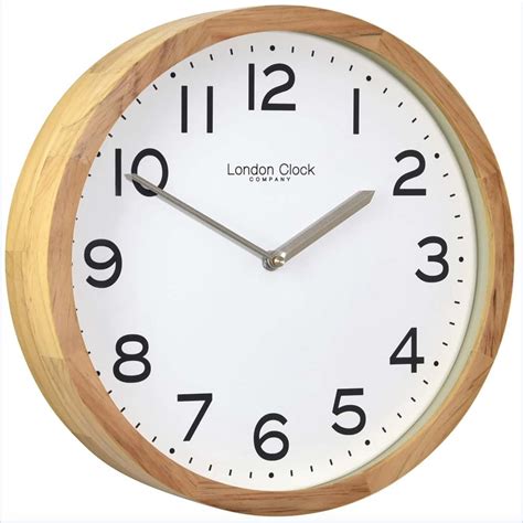 Hillier Jewellers London Clock Oak Wood Wall Clock