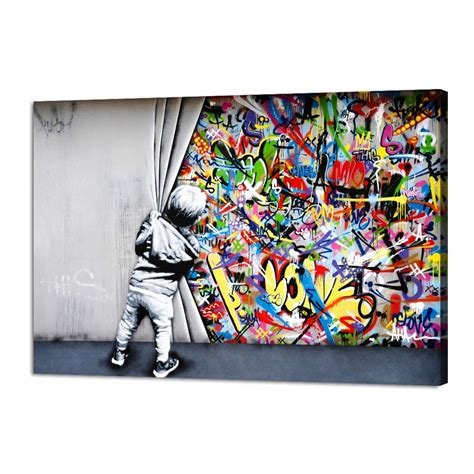 Buy Yatsen Bridge Classic Street Art Banksy Graffiti Wall Art Behind