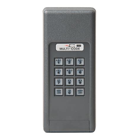 Multi Code 420001 Wireless Garage Door And Gate Keypads Global Gate